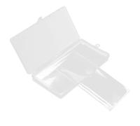 SHINEOFI 100x Banknote Protection Boxes Currency Sleeves Bill Sleeves for Collectors Family Portable Banknote Case Storage Pouches