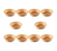 SHINEOFI 10pcs 6-inch Round Nonstick Disposable Paper Cake Pans for Baking Homemade Cakes, Greaseproof Parchment Baking Molds Suitable for Oven Use