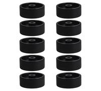 SHINEOFI 10pcs 61mm Plastic Patio Heater Wheels Replacement Set Universal Anti-slip Casters for Gas Heater Repair Outdoor Accessory with Sturdy Moveable Wheels