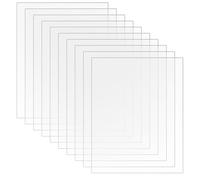 SHINEOFI 10Pcs A4 Clear Acrylic Sheets for DIY Arts Crafts Projects, Transparent Plastic Board for Home Decor, Picture Frames, Painting, Signage - 29.7 X 21 Cm