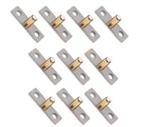 SHINEOFI 10pcs Anti-Swing Floor Mount Sliding Door Floor Guide Quick Assembly Enhanced Stability Copper Iron for Wood Doors and Metal in Shared Living Spaces