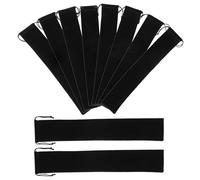 SHINEOFI 10pcs Black Drawstring Fan Packaging Bags for Folding Hand Fans, Soft Lint Material with Easy Portability Design, Classic Elegant Style for Party and Present Packaging