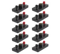 SHINEOFI 10Pcs Black Screw Bulb Light Holder for Physics Laboratory, Electricity Teaching Lamp Holder Circuit Experiment Equipment, Small Experimental Light Base for Science Education