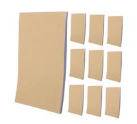 SHINEOFI 10Pcs Blank Kraft Paper Memo Notepad Carbon Copying Financial Records Journal for Office Classroom Travel Portable Writing Pad
