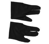 SHINEOFI 10pcs Breathable Three Finger Billiard Pool Glove for Right Hand with Nylon Material, Reducing Fatigue, for Tournaments and Casual Matches, Suitable for Men and Women Playing