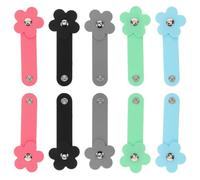 SHINEOFI 10pcs Cable Organizer Clip Cord Management Silicone Headphone Wire Clip for Data Cable Organizer Earbud Winder Use at Home Office