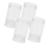 SHINEOFI 10pcs Clear Plastic Coin Holders Inner Transparent Coin Storage Boxes for Collectors Display Cases Anti-Oxidation Stackable Containers