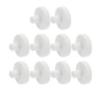 SHINEOFI 10pcs Coralline Coral Frag Rack Coral Frag Plug Base Easy to Handle Not Easy to Break Ceramic Material 0.98x0.98x0.67inch Aquarium Decoration