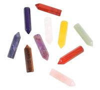 SHINEOFI 10pcs Crystal Stones Ornament for Home Decoration Small Crystal Stones Chic and Delicate Design for Living Room Or Shelf Accessories Random Color