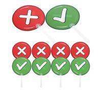 SHINEOFI 10pcs Double Sided Teacher Response Paddles Plastic Voting Boards for Classroom Participation, Sturdy and Resistant to Fading, for Teaching Scenarios and Activities