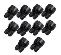SHINEOFI 10pcs Drip Irrigation Fittings Female Thread to Dual Hose Connectors for Garden Watering Systems Automated Irrigation Adapters for Efficient Plant Hydration