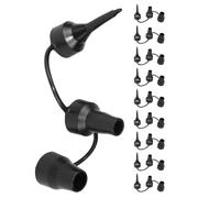 SHINEOFI 10pcs Electric Inflator with Multifunctional Design and Lightweight Rubber Air Pump Nozzles for Inflatables and Vacuum Compression Bags, for Home and Travel Use