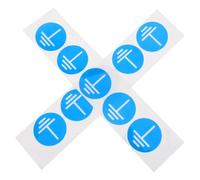 SHINEOFI 10pcs Electrical Grounding Label Stickers Oil-Resistant Safety Warning Decals with High Definition Print Ground Symbol Adhesive Tags for Industrial Machinery and Panel Rooms