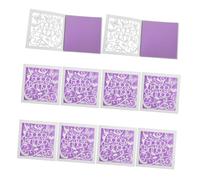 SHINEOFI 10Pcs Elegant Butterfly Birthday Cards with Artistic Cutout Handcrafted Floral Design for Women and Romantic European Style Invitations for Birthday Celebrations Party Purple