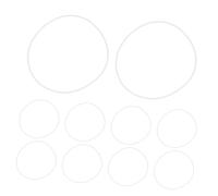 SHINEOFI 10pcs Eyeglass Explosion Gasket Kit for Safe Lens Installation Durable Eyewear Cushion Rings for Personal and Professional Use Minimize Lens Breakage Risk