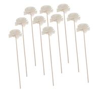 SHINEOFI 10Pcs Flower-top Rattan Reed Diffuser Sticks Aromatherapy Refill for Home Office Wedding with Strong Volatility and Replaceable Design for Enhanced Fragrance Diffusion and Natural