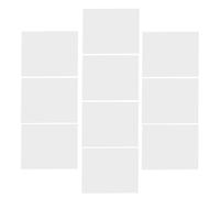 SHINEOFI 10pcs LED Diffuser Plastic Sheet 2.4x2 Inches White Pet Heatproof Adhesive Light Diffuser Film for LED Lighting Fixtures and Lamp Shades, Soft Light Diffusion for Office