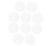 SHINEOFI 10pcs Mesh Pickle Weights for Fermentation Press Plate with Design for Even Pressure Round Plate Immersion for Kimchi Sauerkraut Pickling Space-saving Canning Supplies Compatible