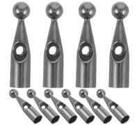 SHINEOFI 10Pcs Metal Umbrella Tail Beads 4Mm Insert Tip Parts for Folding Rain and Sun Umbrellas Replacement Accessories for Outdoor Parasol Repair