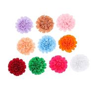 SHINEOFI 10pcs Mixed Color Dog Collar Flowers Pet Bow Ties Accessories for Cats Puppies Party Cosplay Comfortable Breathable Embellishments for Daily Wear and Special Occasions