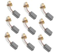 SHINEOFI 10pcs Motor Brush Kit for Grinder Machine Durable Carbon Brushes Replacement for Angle Grinder Power Tools Easy Installation Heavy Duty Performance Compatible with Handheld Cutting