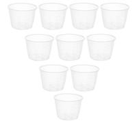 SHINEOFI 10pcs Plastic Rice Cooker Measuring Cups 80ml Kitchen Liquid Measuring Tools Replacement Cups for Cooking and Rice Measurement