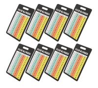 SHINEOFI 10pcs Portable Golf Score Card with Large Font Display Paper Material Stylish and Professional Look for Golf Clubs and Competitions and Distance Reference