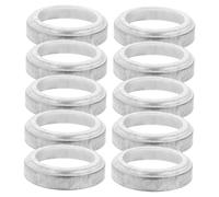 SHINEOFI 10Pcs Railing Post Cover Plates Reusable Column Wraps for Deck Post Base Elegant Iron Foot Caps for Stair Handrail and Fence Versatile and Stylish Protection