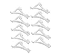 SHINEOFI 10pcs Refrigerator Shelf Support Clips Versatile Mounting Hooks for Rv Fridge and Cabinet Shelves Easy to Install Adaptable for Various