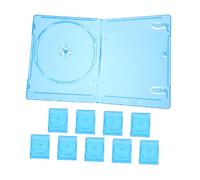 SHINEOFI 10pcs Reusable CD DVD Cases Translucent Disc Organizer with Insertable Cover Durable Storage for Easy Identification and Personalization for Home and Travel