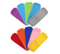 SHINEOFI 10pcs Reusable Ice Pop Holders for Yogurt Tubes and Ice Pops, Portable No Drip Neoprene Sleeves with Rubber Material, for Picnics and Camping