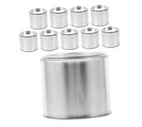 SHINEOFI 10pcs Round Metal Paint Cans with Lids Leak-resistant Ink Storage Containers for Pigment Ink and Oil Wide Mouth Buckets for Stable Mixing and Efficient DIY Art Projects