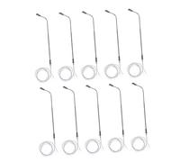 SHINEOFI 10PCS Scale Model Railway Street Lamps Stainless Steel LED Lights for Oo Gauge Train Layouts and Practical Replacement