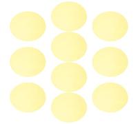 SHINEOFI 10pcs Self-adhesive round Yellow Light Filter Sheets for LED Spotlights, Flexible Pet Plastic Film for Ambient Lighting in Room and Dining Areas, Diffusion Gel for Warm Tone