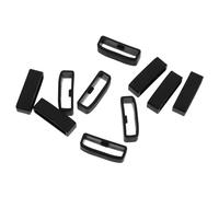 SHINEOFI 10pcs Silicone Bezel Watch Loop Pack Wear Resistant Lost Strap Rings Compatible with Polar and Soft Compression Molded Keeper for Secure Fit