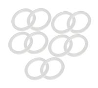 SHINEOFI 10Pcs Silicone Gasket Replacement Rings for Bottle Containers White Sealing O-rings for Kitchen Storage Jars Leakproof Airtight Silicone Seals for Mason Jar Lids and Shop Gadgets