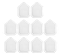 SHINEOFI 10pcs Small Laboratory Plastic Weighing Boats for Chemistry Powder and Liquid Samples, Balance Weighing Pans Storage Trays for Lab Equipment Use