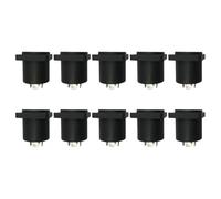 SHINEOFI 10Pcs Speaker Box Jack Board Socket Square Stage Box Socket Loudspeaker Holder Professional Audio Bracket Suitable for Pa Systems and Live Sound Equipment