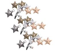 SHINEOFI 10pcs Stainless Steel Star Waist Tightener Buttons for Jeans and Pants Removable No-sew Adjustable Waist Pins for Outfit Changes and Clothing