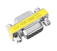 SHINEOFI 10PCS Vga Female to Female Coupler Pin Mini Converter Extension Adapter High-definition Signal Transmission Compact Plug and Play Design for Office Home and Conference Use