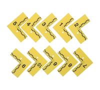 SHINEOFI 10pcs Waterproof Crime Evidence Markers with Scale Ruler, Lightweight Yellow Plastic Numbered Police Evidence Tags for Forensic Investigation and Traffic Accidents