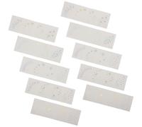 SHINEOFI 10pcs Waterproof Holographic Temporary Tattoos with Unique Holographic Effect, Metallic Sparkling Face Glitter Stickers for Party and Everyday Glamour, Removable without Residue