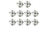 SHINEOFI 10Pcs White Realistic Cotton Balls Christmas Tree Decorations DIY Cotton Ball Adornments for Xmas Tree Hanging Ornaments Holiday Craft Accessories