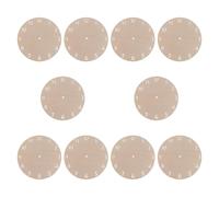 SHINEOFI 10pcs Wooden Clock Dial Round Plates with Arabic Numerals, Unfinished Pure Wood, 15cm/5.9' Diameter, Stylish Decorative DIY Blank Surface for Creative Clock Wall Decor in Bedrooms