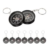 SHINEOFI 12 Pcs Pirate Compass Key Ring Set with Silver Alloy Pendant, Long-term Use Sturdy Keychain Bag Pendant for Mother's Day