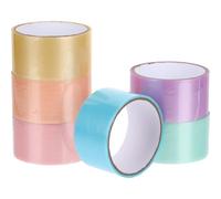 SHINEOFI 12 Rolls Colored Sticky Ball Tape Adhesive Tape for Diy Sensory Fidget Toys Portable Craft for Making Sticky Balls Gift for Kids Friends and Family