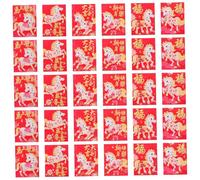 SHINEOFI 120pcs Chinese Red Envelopes Lunar Year Cartoon Horse Design Traditional Lucky Money Packets for Spring Festival Wedding Giving