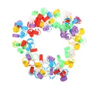 SHINEOFI 120Pcs Colorful Numbered Pigeon Leg Bands Poultry Foot Rings Easy Identification Rings for Chickens and Doves Farm Monitoring and Record Keeping