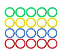 SHINEOFI 120pcs Plastic Loose Leaf Binder Rings for Planners and Notebooks, 1 Inch Colored Rings with Easy Open and Close Function, Adapt to Varying Paper Thickness for Document Management