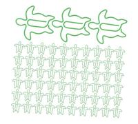 SHINEOFI 120pcs Sea Turtle Paper Clips Metal Animal Shaped Bookmarks Cute Ocean Inspired File Clamps for Office School Document Organization